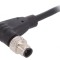 Conector M5 Mufă Tată 3 PIN 1A Unghi IP67 60V