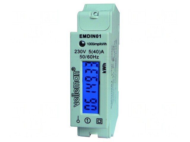 Contor Digital LCD Monofazat pentru Șină DIN