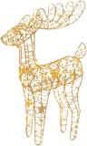 Decoratiune de Craciun MagicHome ren cu 75 LED alb cald, 50 cm