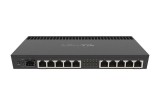 Cumpara ieftin Router 10 x Gigabit, 1 x SFP+ 10Gbps, 1 x PoE, RouterOS L5, 1U - Mikrotik RB4011iGS+RM
