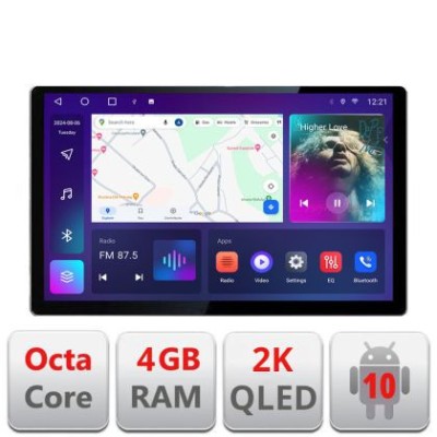 Navigatie dedicata DODGE RAM 2019- Edonav ecran 13&amp;quot; 2K 8 si 128 Android Waze USB Navigatie 4G 360 Toslink Youtube Radio kit-RAM201 CarStore Technology foto