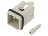 Conector HDC Tată 8 7 PE Dimensiune 1 Fără Contacte, TE Connectivity