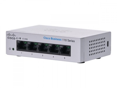 Cisco CBS110-5T-D-EU Unmanaged 5-port GE, Desktop, Ext PS foto