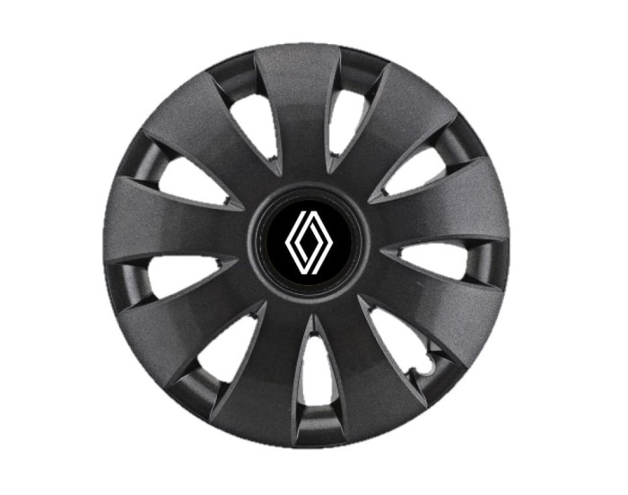 Set 4 Capace Roti Autohelix MSA&reg; potrivite jantelor de 16 inch, pentru Renault Nou model Aura Black