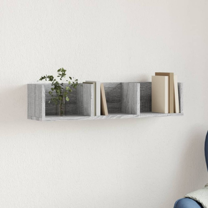 vidaXL Dulap de perete, gri sonoma, 75x18x16,5 cm, lemn compozit 840439