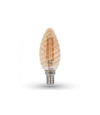 Bec LED E14 4W cu filament 2200K alb cald V-TAC foto