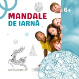 Carte de colorat cu mandale de iarnă, Cristina Turbutan