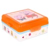 Peppa Pig Cutie sandwich 3 compartimente, Inchidere ermetica, BPA Free, Dimensiuni 19.5x16.5x6.7cm