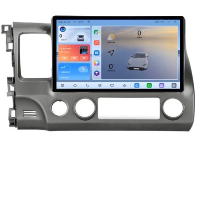 Navigatie Honda Civic 2005-2011 Android 8 Core 2.2 Ghz 8+128 Qled 1K ADAS 4G LTE GPS 360 KIT-044+EDT-E410V3 CarStore Technology foto