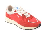 Cumpara ieftin Pantofi sport PEPE JEANS rosii, MARLON DIVIDED, din material textil