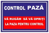 Placuta pentru control paza