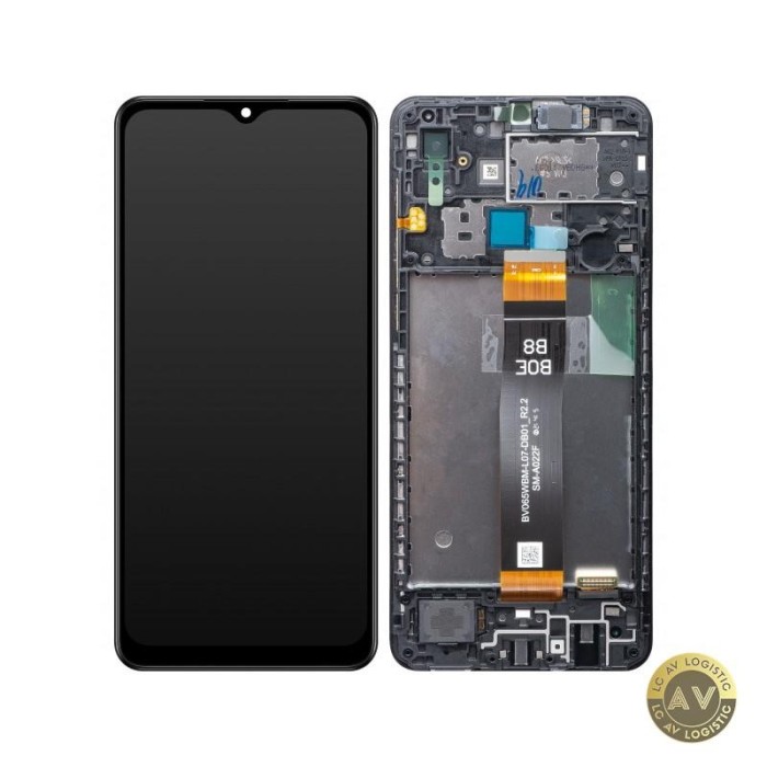Display cu Touchscreen Samsung Galaxy A02 A022 cu Rama Negru Service Pack GH82-25249A