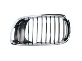 Grila radiator Bmw Seria 3 (E46), Sedan/Combi,10.2001-06.2005, stanga, crom/negru, 51137030545, 200905-5