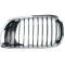 Grila radiator Bmw Seria 3 (E46), Sedan/Combi,10.2001-06.2005, stanga, crom/negru, 51137030545, 200905-5