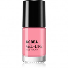NOBEA Day-to-Day Gel-like Nail Polish lac de unghii cu efect de gel culoare Pink rosé #N02 6 ml
