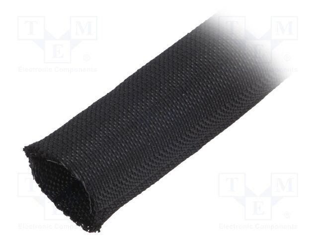 Tresă &Oslash;tresă HELLERMANNTYTON 4&divide;5mm PET poliester neagră 70&divide;125&deg;C crestată
