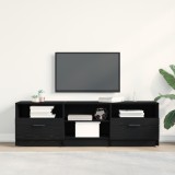 VidaXL Dulap TV, stejar negru, 150x33,5x45 cm, lemn prelucrat