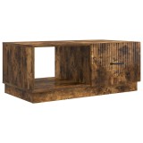 vidaXL Masă de cafea Stejar fumuriu 90 x 50 x 37 cm Lemn prelucrat 895420