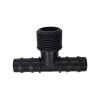 Teu redus plastic pentru teava picurare, Flores, Nr-7510, 20mm x 3/4" x 20mm