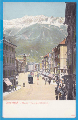 (G17) CARTE POSTALA AUSTRIA - INNSBRUCK, STRADA MARIA THERESIA foto