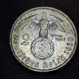 Germania Nazista 2 reichsmark 1938 A argint