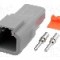 Conector auto, ATP, 2 pini, AMPHENOL - ATP04-2P-KIT01