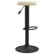 Scaune de bar, 2 buc., crem, catifea - 4