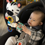 Jucarie din plus Zebra zambareata Baby Einstein, Bright Starts