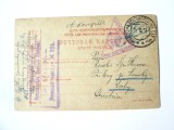 Rara! Carte postala pentru prizonierii de razboi WWI cenzurata militar Irkutsk(Siberia) 1917 si expediata din lagarul de la Alexandrovskoe