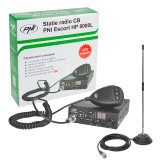 Kit Statie radio CB PNI ESCORT HP 8000L ASQ + Antena CB PNI Extra 40 cu magnet