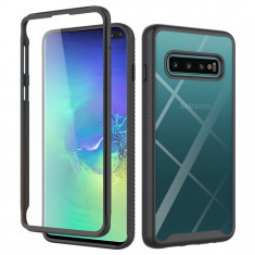 Husa telefon Samsung Galaxy S10 Plus + Folie - Techsuit Defense360 Pro - Black