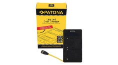 PATONA &Icirc;ncărcător Dual LED USB pentru Sony NP-FM50, NP-F550, NP-F750, NP-F970