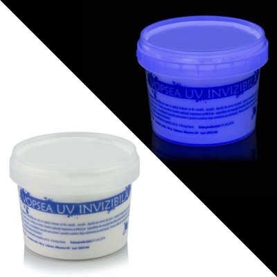 Vopsea invizibila fluorescenta reactiva UV, transparenta albastra - 30 g foto