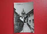 CARTE POSTALA - RPR - SIGHISOARA - SCARA SPRE TURNUL CEASULUI, Necirculata, Fotografie