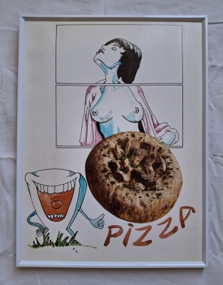 Caricatura expresiva &amp;ndash; tehnica mixta, format 30x40 cm foto