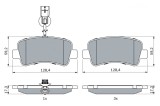 BOSCH 0 986 494 500 set placute frana,frana disc