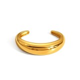 Cumpara ieftin Bratara placata cu aur din inox masiva