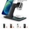 Incarcator Wireless, Statie de Incarcare Pentru 3 Dispozitive Simultan
