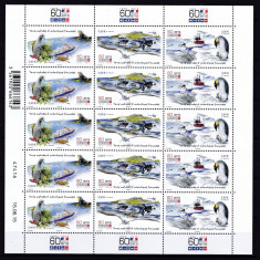 TAAF 2015 fauna marina MI 891-893 kleib. MNH w57