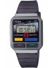 Ceas Casio Vintage Edgy A120WEST-1AER Digital Unisex, Rezistent la apa, Curea Rasina, Diametru 34mm