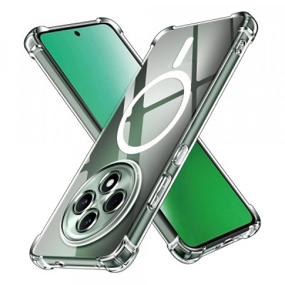 Husa MagSafe pentru Oppo Reno12 FS 5G / Reno12 FS 4G / Reno12 F 4G / Reno12 F, Techsuit, Shockproof, Transparenta foto