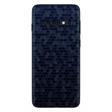 Cumpara ieftin Set Folii Skin Acoperire 360 Compatibile cu Samsung Galaxy S10 (Set 2) - ApcGsm Wraps HoneyComb Blue, Albastru, Oem