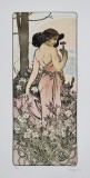 Alfons Mucha (1860-1939) - Tanara cu floare