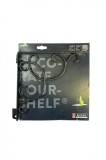 Suport decorativ pentru rafturi, culoare negru, 25-35cm