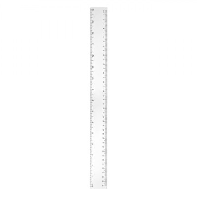 Riglă Plastic Little President, Transparent, 40cm foto