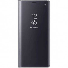 Husa Samsung Galaxy S9 Plus 2018 Clear View Flip Carte Oglinda Negru foto