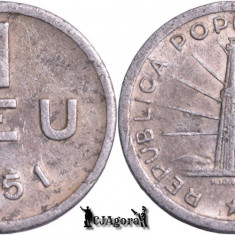 1951, 1 Leu - RPR - Romania