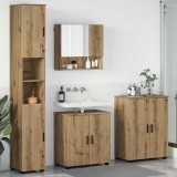 Cumpara ieftin Set de mobilier pentru baie 4 buc. Stejar Artizanal