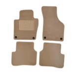 Covorase mocheta VW Passat B6 03.2005-11.2010, culoare bej, fixare ovala, 4 buc.
