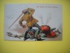 HOPCT 510 A LUPTA - IN 1920 AUSTRIA -CARICATURA VECHE-EUROPA --CIRCULATA, Printata